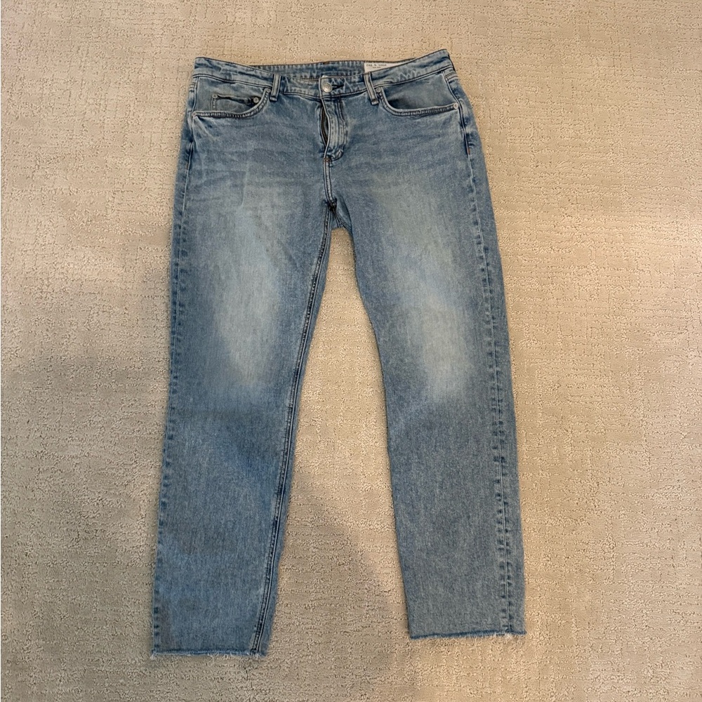 rag & bone Blue Straight Jeans- Size 32